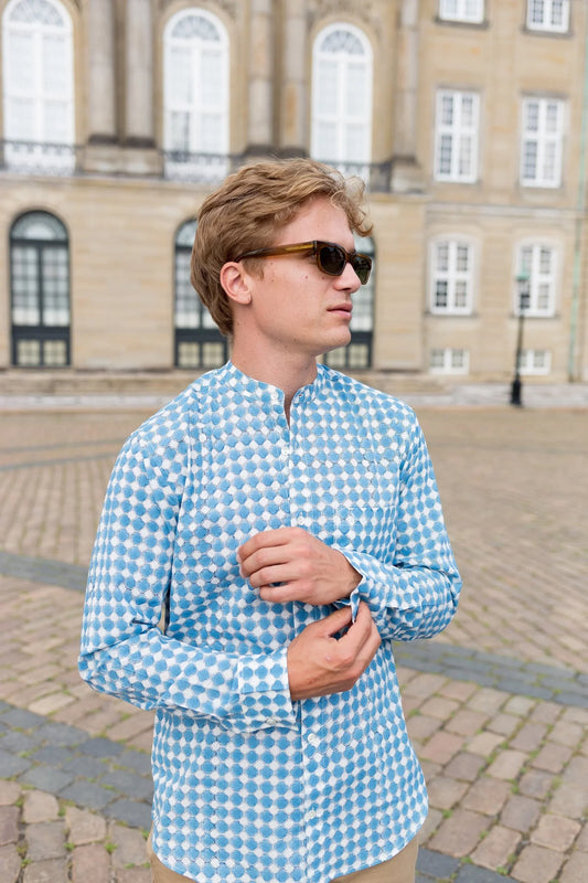 Handmade cotton printed full sleeve shirt Indian handmade shirt