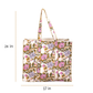 Awdhesh Kumar Floral Serenity Shopper Cotton Hand Block Printed Tote Bag for Women