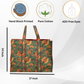 Cotton Hand Bag,Emerald Marigold Quilted Tote Bags, Women hand bags, Tote bags for Girls, Fashion Tote bags, Printed Tote Bags