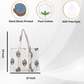 Awdhesh Kumar Ivory Garden Carryall Cotton Hand Block Printed Tote Bag for Women