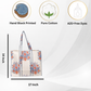 Awdhesh Kumar Nautical Floral Quilted Hand Block Printed Tote Bag for Women