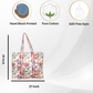 Awdhesh Kumar Floral Carnival Cotton Hand Block Printed Tote Bag for Women