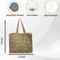 Cotton Hand Bag, Verdant Bloom Quilted Tote Bags, Women hand bags, Tote bags for Girls, Fashion Tote bags, Printed Tote Bags