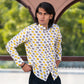 Full Sleeve Indian Hand Block Print Shirt Stylish Rhino – Casual Trendy Wear Shirt 100% Cotton Fabric