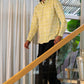 Full Sleeve Indian Hand Block Print Bright Yellow Geometric Print Mandarin Collar Shirt for Men  Shirt 100% Cotton Fabric