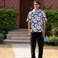 half sleeve Indian Hand Block Print Shirt Floral Breeze Casual Shirt – Stylish Summer Look Shirt 100% Cotton Fabric