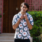 half sleeve Indian Hand Block Print Shirt Floral Breeze Casual Shirt – Stylish Summer Look Shirt 100% Cotton Fabric