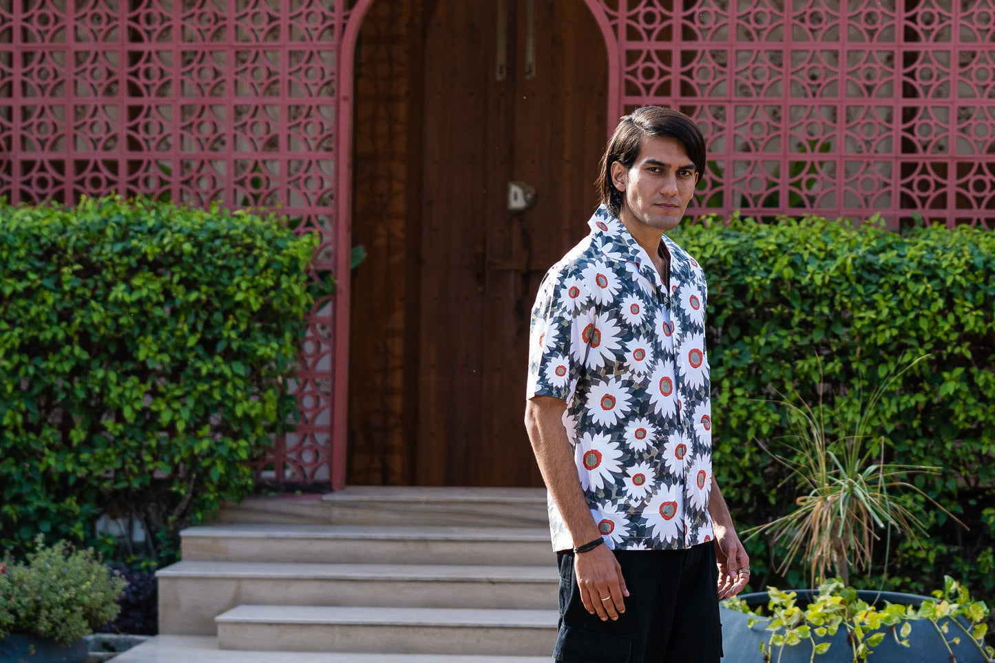 half sleeve Indian Hand Block Print Shirt Floral Breeze Casual Shirt – Stylish Summer Look Shirt 100% Cotton Fabric