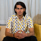 half sleeve Indian Hand Block Print Shirt  Trendy Elephant Print Casual Stylish Look Shirt 100% Cotton Fabric