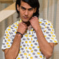 half sleeve Indian Hand Block Print Shirt  Trendy Elephant Print Casual Stylish Look Shirt 100% Cotton Fabric