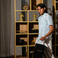 half sleeve Indian Hand Block Print Teal Stripe Print Casual Shirt – Smart & Contemporary Look Shirt 100% Cotton Fabric