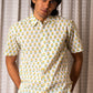 half sleeve Indian Hand Block Print Shirt  Blooming Daisy Print Casual Shirt 100% Cotton Fabric