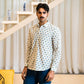 Full Sleeve Indian Hand Block Print Shirt Indigo Floral Buti Print Classic Shirt 100% Cotton Fabric