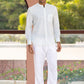 Full Sleeve Indian Hand Block Print Shirt  Elegant Mint Motif Cotton Kurta Shirt 100% Cotton Fabric