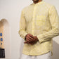 Full Sleeve Indian Hand Block Print Shirt Sunlit Floral Print Cotton Kurta Shirt 100% Cotton Fabric