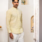 Full Sleeve Indian Hand Block Print Shirt Sunlit Floral Print Cotton Kurta Shirt 100% Cotton Fabric