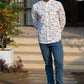 Full Sleeve Indian Hand Block Print Shirt Playful Ride Print  Cotton Kurta 100% Cotton Fabric