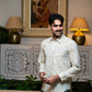 Full Sleeve Indian Hand Block Print Shirt Elegant Beige Printed Casual Shirt 100% Cotton Fabric