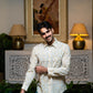 Full Sleeve Indian Hand Block Print Shirt Elegant Beige Printed Casual Shirt 100% Cotton Fabric