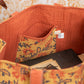 Awdhesh Kumar Rustic Floral Block Cotton Hand Block Printed Tote Bag for Women