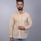 Full Sleeve Indian Hand Block Print Shirt Vespa Scooter Design Shirt 100% Cotton Fabric