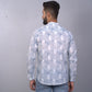Full Sleeve Indian Hand Block Print Shirt Game of Line Blue Shirt 100% Cotton Fabric