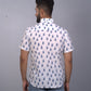 half sleeve Indian Hand Block Print Shirt Jaipur Jarokha Blue Design Shirt 100% Cotton Fabric