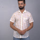 half sleeve Indian Hand Block Print Shirt Bee Print Design Shirt 100% Cotton Fabric