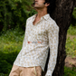 Handmade cotton printed full sleeve shirt Earthy Bloom Casual Indian handmade shirt