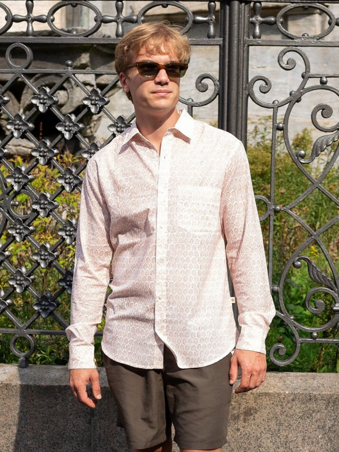 Handmade cotton printed half sleeve shirt Indian handmade shirt