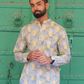 Full Sleeve Indian Hand Block Print Shirt Game of Line Retro Design Shirt 100% Cotton Fabric