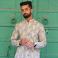 Full Sleeve Indian Hand Block Print Shirt Game of Line Retro Design Shirt 100% Cotton Fabric