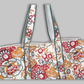 Cotton Hand Bag, Ivory Garden Heritage Tote Bags, Women hand bags, Tote bags for Girls, Fashion Tote bags, Printed Tote Bags
