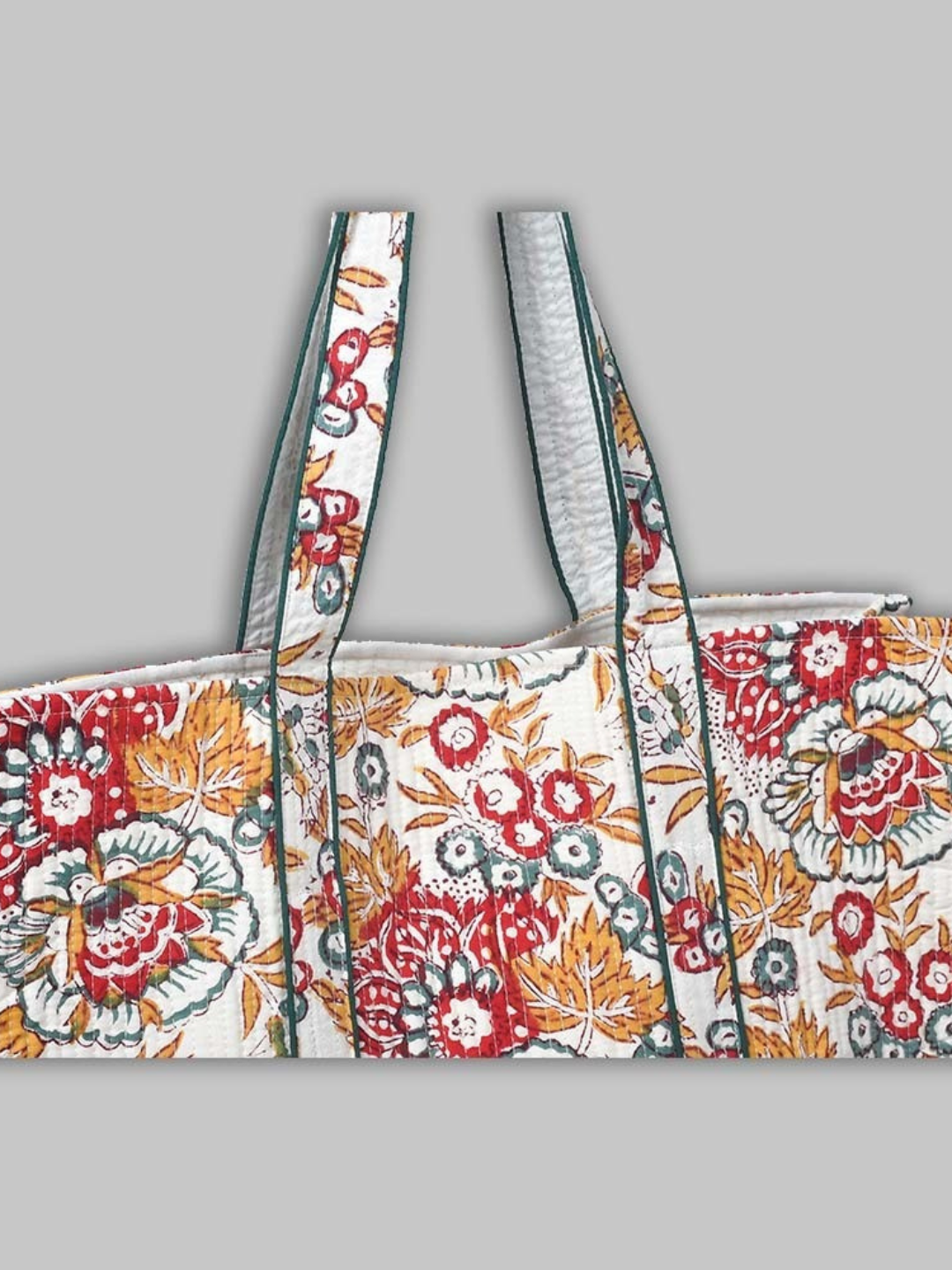 Cotton Hand Bag, Ivory Garden Heritage Tote Bags, Women hand bags, Tote bags for Girls, Fashion Tote bags, Printed Tote Bags