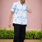 half sleeve Indian Hand Block Print Shirt Jaipur Sea Flower Print Shirt 100% Cotton Fabric