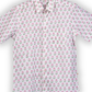 half sleeve Indian Pink Floral Buta Print Shirt Jharokha Design Shirt 100% Cotton Fabric