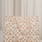 Awdhesh Kumar Rustic Flower Vine Cotton Hand Block Printed Tote Bag for Women