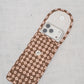 Mocha Floral Garden Pouch Sunglass Cover