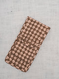 Mocha Floral Garden Pouch Sunglass Cover