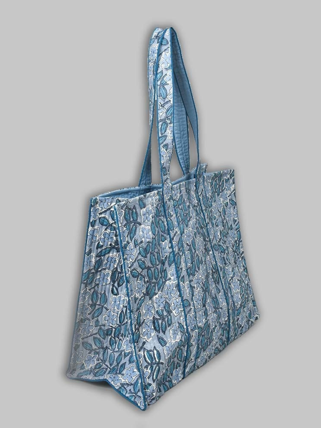 Cotton Hand Bag, Bluebell Meadow Tote Bags, Women hand bags, Tote bags for Girls, Fashion Tote bags, Printed Tote Bags