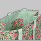Cotton Hand Bag, Blossom Meadow Quilted Tote Bags, Women hand bags, Tote bags for Girls, Fashion Tote bags, Printed Tote Bags