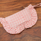 Pastel Pink Check Print Demi Donut Pouch