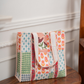 Vintage Garden Block Print Mosaic Tile Bag Cotton Hand Block Printed Tote Bag