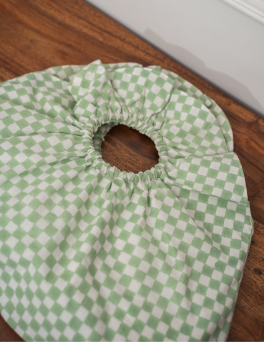Soft Green Checkerboard Print HALO BAG