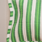 Fresh Green Vertical Striped Print Frame Pouch Cotton Hand Block Printed