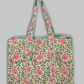 Cotton Hand Bag, Blossom Meadow Quilted Tote Bags, Women hand bags, Tote bags for Girls, Fashion Tote bags, Printed Tote Bags