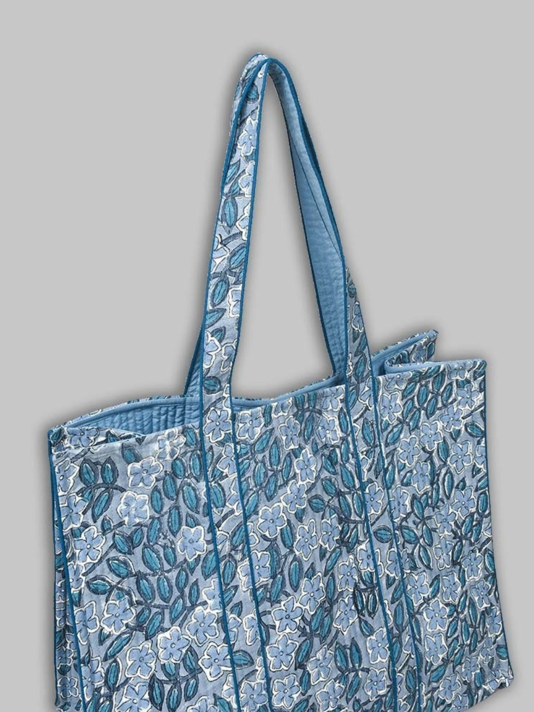 Cotton Hand Bag, Bluebell Meadow Tote Bags, Women hand bags, Tote bags for Girls, Fashion Tote bags, Printed Tote Bags