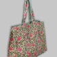 Cotton Hand Bag, Blossom Meadow Quilted Tote Bags, Women hand bags, Tote bags for Girls, Fashion Tote bags, Printed Tote Bags