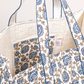 Cotton Hand Bag, Azure Heritage Quilted Tote Bags, Women hand bags, Tote bags for Girls, Fashion Tote bags, Printed Tote Bags