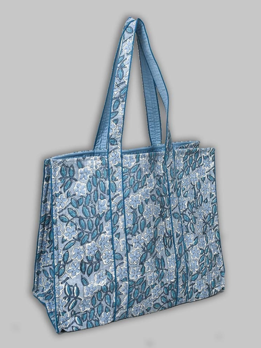 Cotton Hand Bag, Bluebell Meadow Tote Bags, Women hand bags, Tote bags for Girls, Fashion Tote bags, Printed Tote Bags